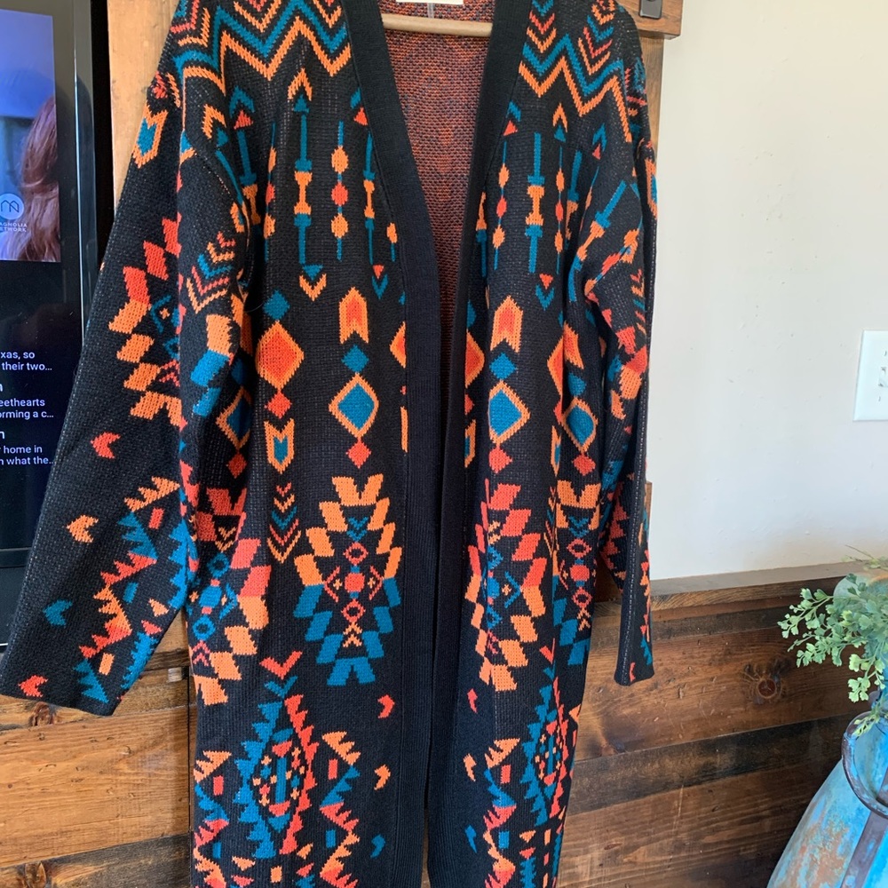 Bright Savanna Jane Long Cardigan Sweater